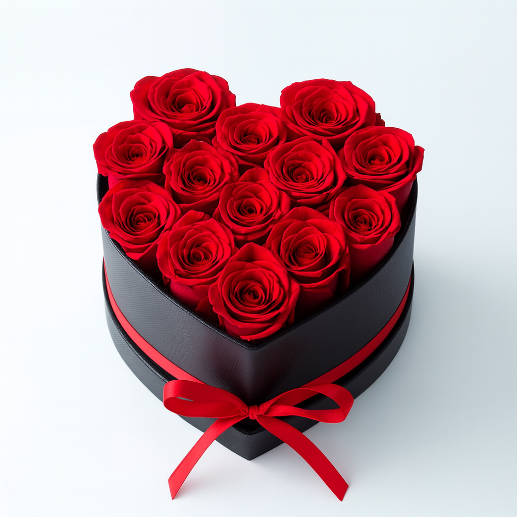 Ewige Liebe: Herzbox mit Rosen™